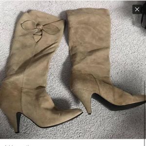 Beige Suede Boots from Spain